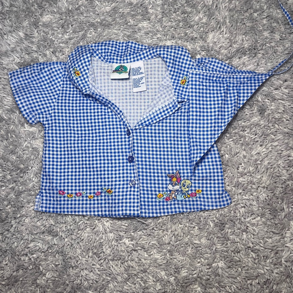 SOLD- Vintage 2003 Baby Looney Tunes Shirt with matching Bandana
